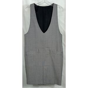 Michele Houndstooth Black Lined Sleeveless Dress, Size 6, Made in USA